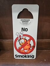 Garfield Cartoon Cat No Smoking Sign Vintage Poster Funny Humor Feline 1978 picture