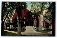 c1910's Presbyterian Church Lawrence Kansas KS Unposted Antique Postcard picture