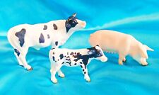 SCHLEICH TERRA Farm Animal Mixed Lot of 3 - Cow Calf Pig picture
