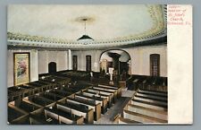 Interior of St. John's Church Richmond VA Undivided Back Early 1900s Postcard picture
