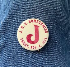 Scarce 1938 St Paul Johnson Governors Football Homecoming Pin 1 1/2
