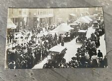 RPPC Street Fair Corn School? Lagrange In ? Indiana 1910? Automobile Parade picture