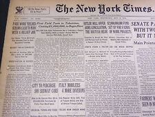 1935 MAY 8 NEW YORK TIMES - FIRST FIELD TESTS IN TELEVISION BEGIN HERE - NT 4879 picture