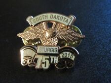 Sturgis South Dakota 75th Anniversary Pin,1938-2015.VG picture