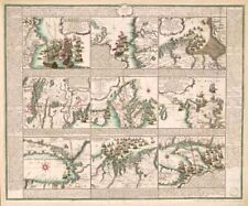 1758 Map| Anglo-French War|Europe|French and Indian War|History|Naval Battles|No picture