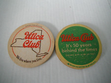 lot of 14 vintage utica club beer coasters  picture