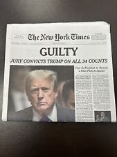 The New York Times May 31 2024 Trump Guilty picture
