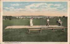 Chautauqua,NY Golfers On The Course New York Harry H. Hamm Antique Postcard picture