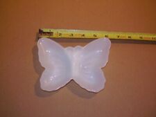 Vtg. Avon Butterfly White Milk Glass Dish Trinket Soap Wings of Beauty  picture