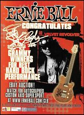 Slash Custom Ernie Ball Music Man Axis Super Sport Guitar advertisement ad print picture