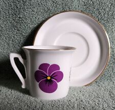 ITALIAN Beautiful And Unique Design Demitasse Cup And Saucer Made In ITALY 1955 picture