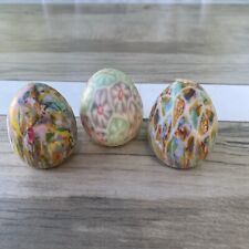 Vintage Easter Egg Candles set of three New Old Stock picture