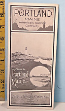 1920's Portland Maine Casco Bay Travel COC MAP picture