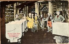 Butte Montana Miners 3000 Feet Underground Antique Postcard c1910 picture