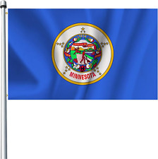 Minnesota State Flags 3X5Ft with Brass Grommets - Durable Premium Polyester Doub picture