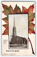 Toronto Ontario Canada Postcard St. Michael's Cathedral RC 1908 Antique Posted picture