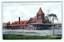 Michigan Central Rail Road Station Saginaw MI Michigan Postcard View picture