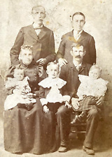 ORIGINAL  WESTERN AMERICAN SETTLERS - FORT DODGE IOWA c1886 CABINET PHOTO picture