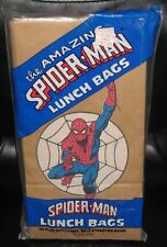 Rare Unopened 1984 Marvel Comics Spider-Man Kids School Lunch Bags Marvelmania picture