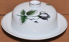 Rare Vintage Rosenthal Covered Butter Dish Midnight Rose Germany 1960 Gothic picture