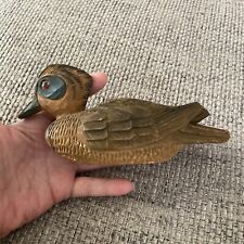 Vintage Junior Cobb Beautiful Hand Carved Wooden Duck picture