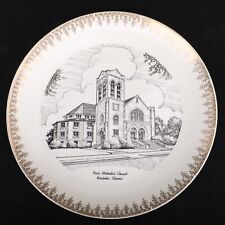 Watseka Illinois First Methodist Church Collectible Plate picture