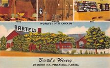 Pensacola FL Florida Downtown Restaurant Bartels Winery Advertising Postcard T8 picture