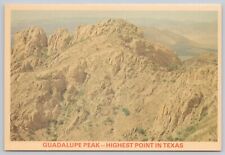 Guadalupe Peak Highest Point In Texas Vintage Continental Chrome Postcard picture