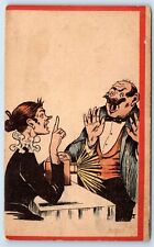 Postcard Man and Woman Sitting Down Talking 1907 H173 picture