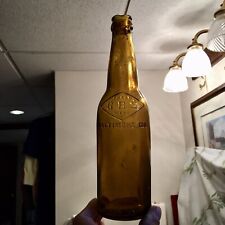 Embossed Pre-Pro Beer Bottle GBS Baltimore MD Diamond Lt Honey Amber Ca 1910 picture