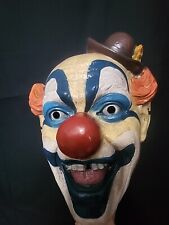 Celebrate Vintage Clown Halloween Mask With Hat. Horror Clown picture