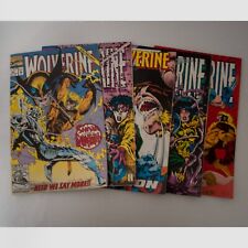 Lot of 5 Wolverine Comic Books 60 61 62 63 64 Marvel 1992 Vintage 90s 1990s X picture