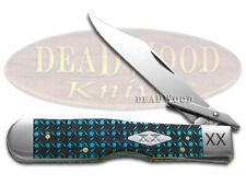 Case xx Knives Cheetah Blue Bone Spiral Pattern 1/500 Stainless Pocket Knife picture
