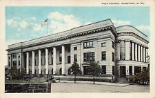 High School, Wheeling, West Virginia, Early Postcard, Used  picture