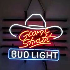 George Strait White Cowboy Hat Neon Lamp Sign 17