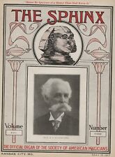 The Sphinx Magazine 1917 May 15th Vol. XV1  No.3 Magician Magic Vintage picture