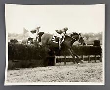 1960s Steeplechase Equestrian Horse Race Jockeys Jumping Vintage Press Photo #2 picture