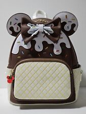 NWT Loungefly Disney Minnie Mouse Chocolate Vanilla Ice Cream Sprinkles Backpack picture