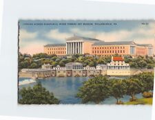 Postcard Looking Across Schuylkill River Art Museum Philadelphia Pennsylvania picture
