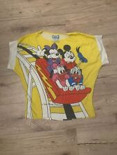 Vintage Disney shirt Sunday Comics small Roller Coaster Mickey Minnie  picture