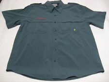 Official BSA Boy Scout VENTURING Green Mesh Back Vent Adult XL Uniform Shirt picture