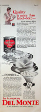 1928 Del Monte Fruits & Vegetables Vintage Print Ad Quality More Than Label-Deep picture