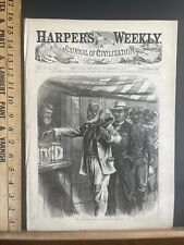 COMPLETE ORIGINAL 11/26/1867 ISSUE OF HARPERS WEEKLY MAGAZINE: “THE FIRST VOTE” picture