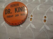 Vintage Rare Honor Dr. Martin Luther King Button Pin Norman Seay  St. Louis picture