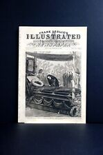 Garfield ASSASSINATION ATTEMPT 1881 Complete Original Frank Leslie's Newspaper picture