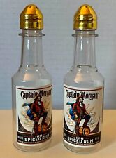 CAPTAIN MORGAN Spice Rum 50 ml Plastic Bottles * Salt & Pepper Shaker Set 4.25
