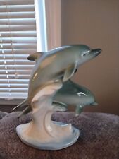 Vintage Lusterware Dolphin Family Statue  picture