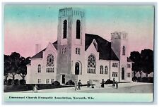 Norwalk Wisconsin Postcard Emmanuel Church Evangelic Association c1918 Vintage picture