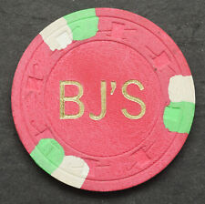 BJ's Casino Pahrump Nevada $5 Poker Chip 1978 Paulson H&C picture