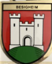 1960 Made In West Germany Authentic, BESIGHEIM ,Coat Of Arms” Sticker, Unused picture